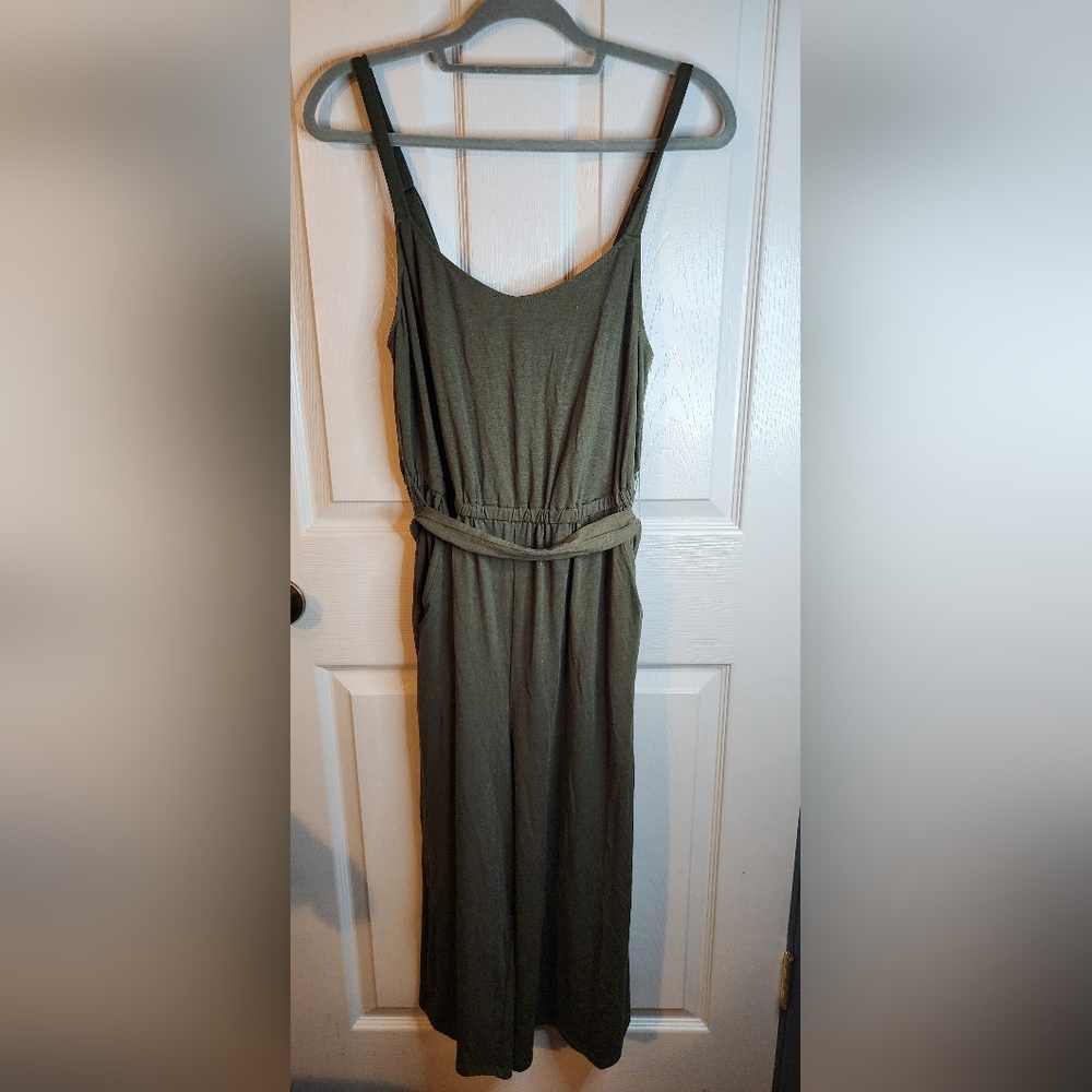 Torrid Olive Green Coulotte Jumpsuit